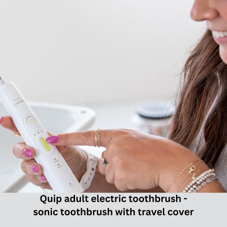 Quip adult electric toothbrush - sonic toothbrush with travel cover